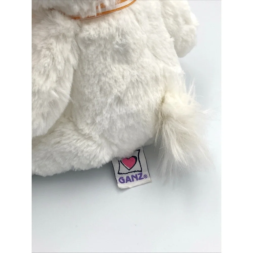 Ganz‎ Orange Meringue Stuffed Animal Bunny Rabbit Floppy Ears Striped Bow 12